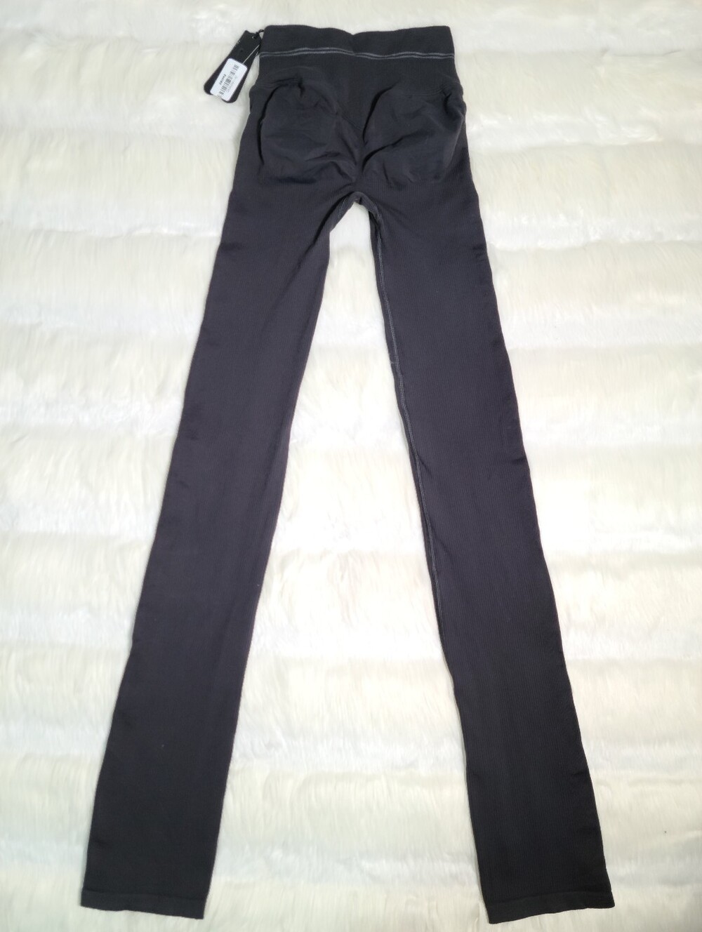 Nike SKIMS Ribbed Seamless Straight Legging 34 Inch Obsidian Armor XS NEW
